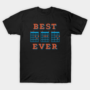 Best Dad Ever Guitar DAD Chords Tab T-Shirt